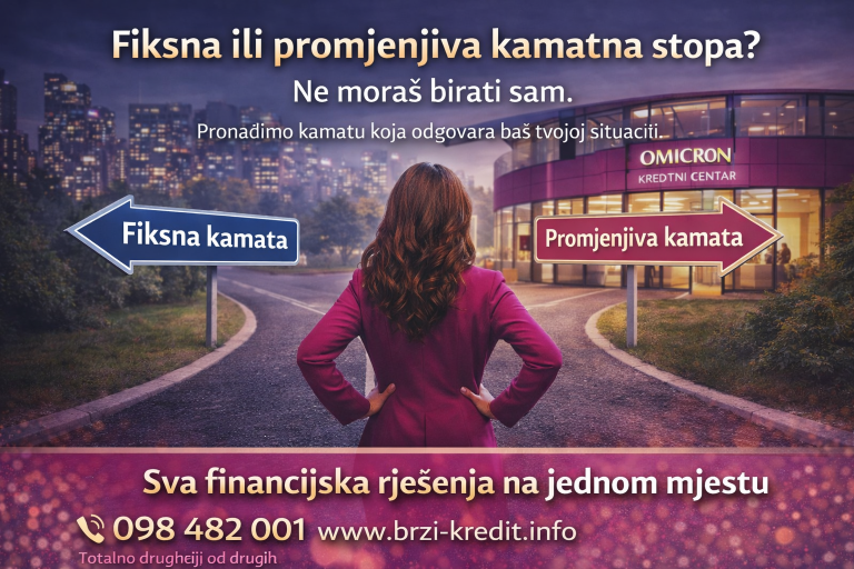 Fiksna ili promjenjiva kamatna stopa – što je pametniji izbor?