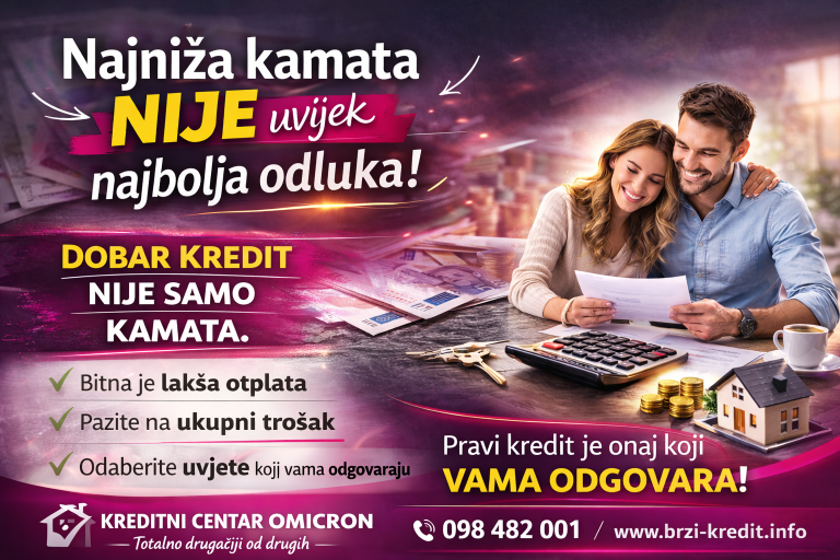 Kako ljudi najčešće pogrešno biraju kredit?